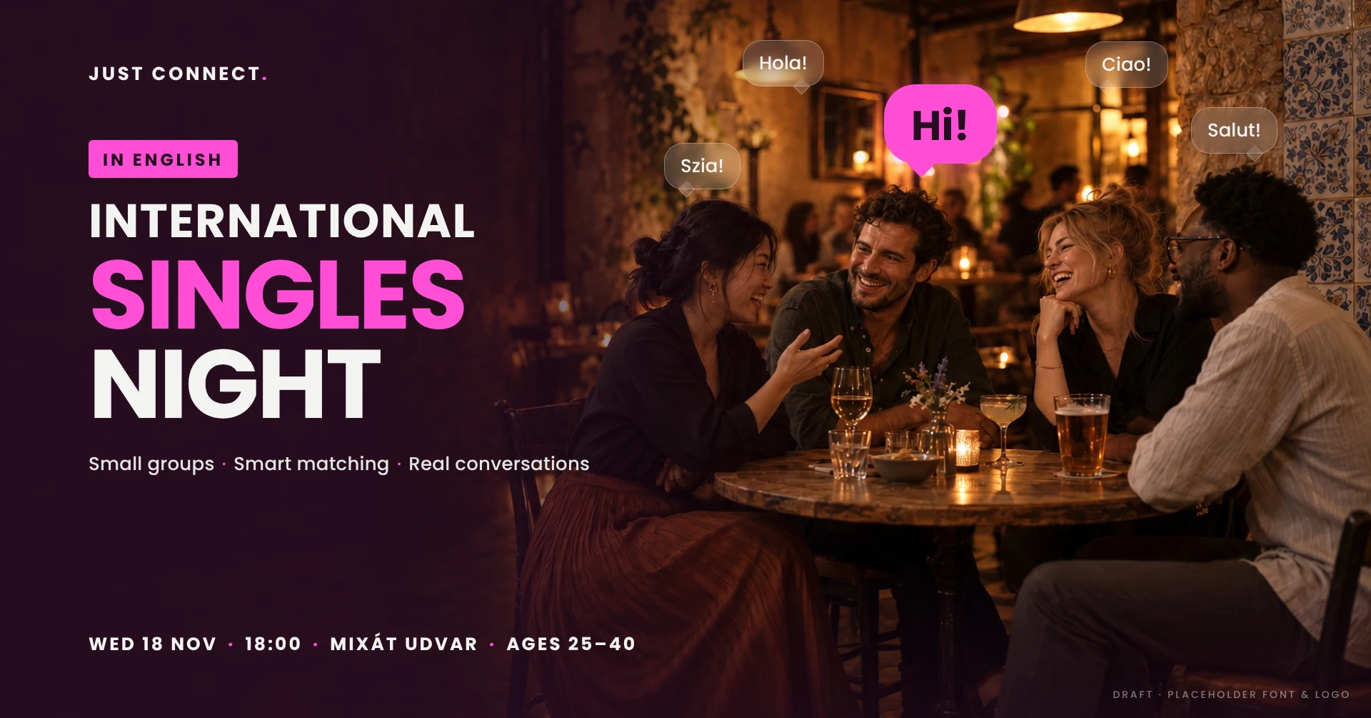 International Singles Night (in English) | 25–40